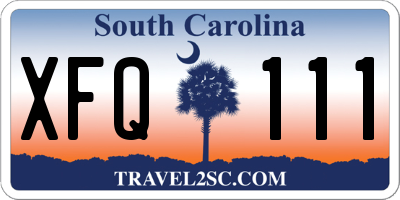 SC license plate XFQ111