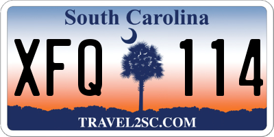 SC license plate XFQ114