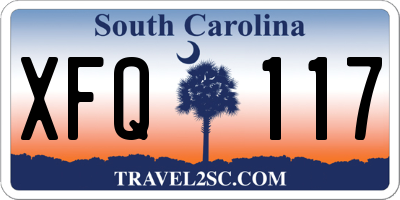 SC license plate XFQ117