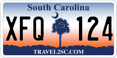 SC license plate XFQ124