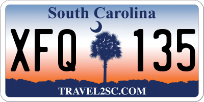 SC license plate XFQ135