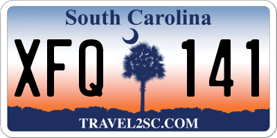 SC license plate XFQ141