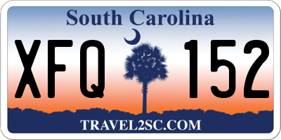 SC license plate XFQ152