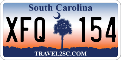 SC license plate XFQ154