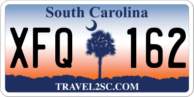 SC license plate XFQ162