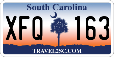 SC license plate XFQ163