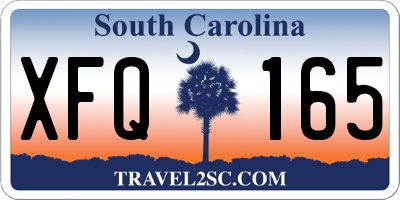 SC license plate XFQ165