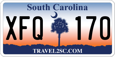 SC license plate XFQ170