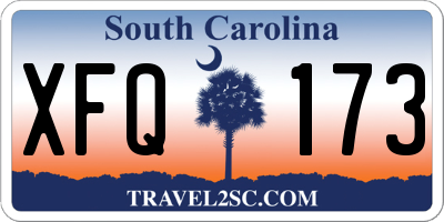 SC license plate XFQ173