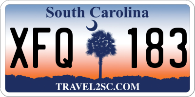 SC license plate XFQ183