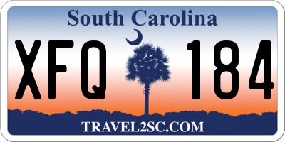 SC license plate XFQ184