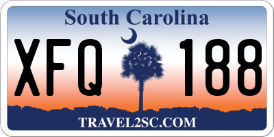 SC license plate XFQ188