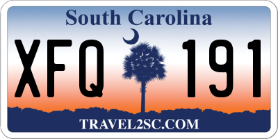 SC license plate XFQ191