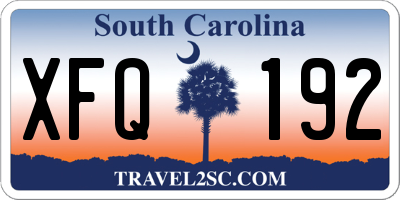 SC license plate XFQ192
