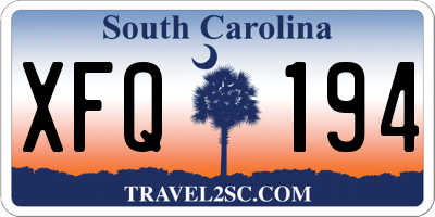 SC license plate XFQ194