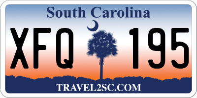 SC license plate XFQ195