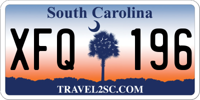 SC license plate XFQ196