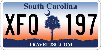 SC license plate XFQ197