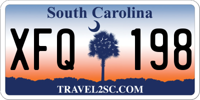 SC license plate XFQ198
