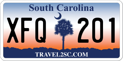 SC license plate XFQ201