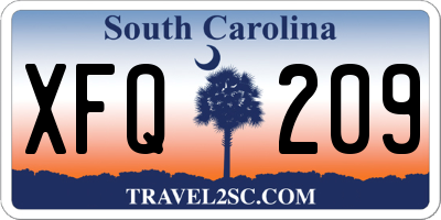SC license plate XFQ209