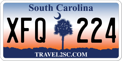 SC license plate XFQ224