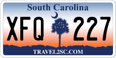 SC license plate XFQ227