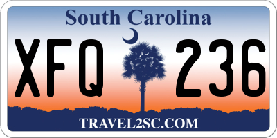 SC license plate XFQ236