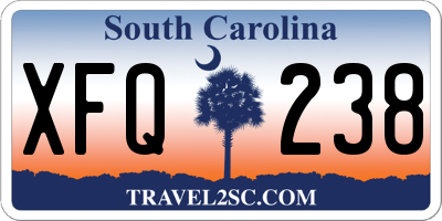 SC license plate XFQ238