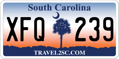 SC license plate XFQ239