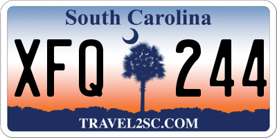 SC license plate XFQ244