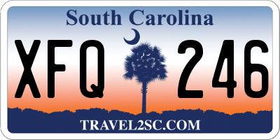 SC license plate XFQ246