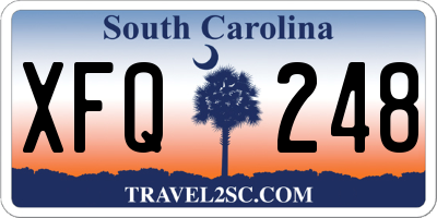 SC license plate XFQ248