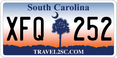 SC license plate XFQ252