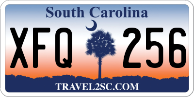 SC license plate XFQ256