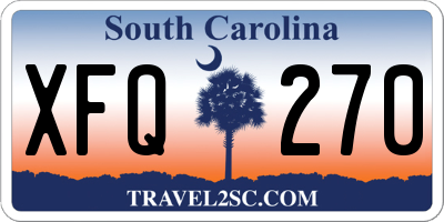 SC license plate XFQ270