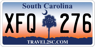 SC license plate XFQ276