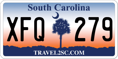 SC license plate XFQ279