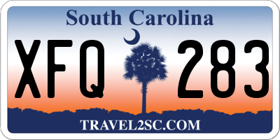 SC license plate XFQ283