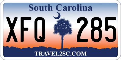 SC license plate XFQ285