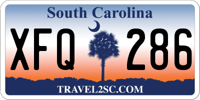 SC license plate XFQ286