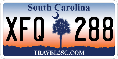 SC license plate XFQ288