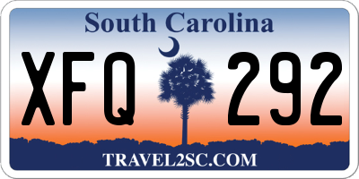 SC license plate XFQ292