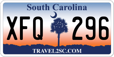 SC license plate XFQ296