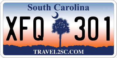 SC license plate XFQ301