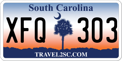 SC license plate XFQ303