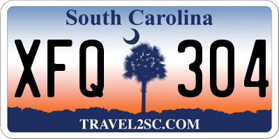 SC license plate XFQ304