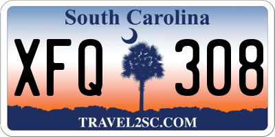 SC license plate XFQ308