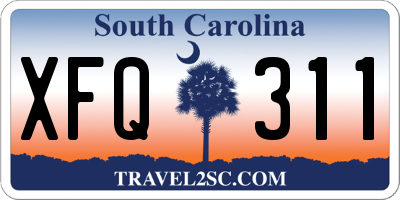 SC license plate XFQ311