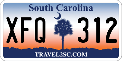 SC license plate XFQ312